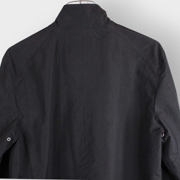 COLE HAAN Rain Jacket Solid Black Men's Size Small - Picture 5 of 13